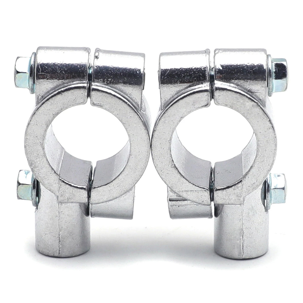 7/8" 22mm Motorcycle Handlebar Mirror Thread Mount Clamp Adaptor Chrome