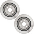 Set of 2 Vented Rear Brake Rotors 345mm for Chevy Cadillac GMC