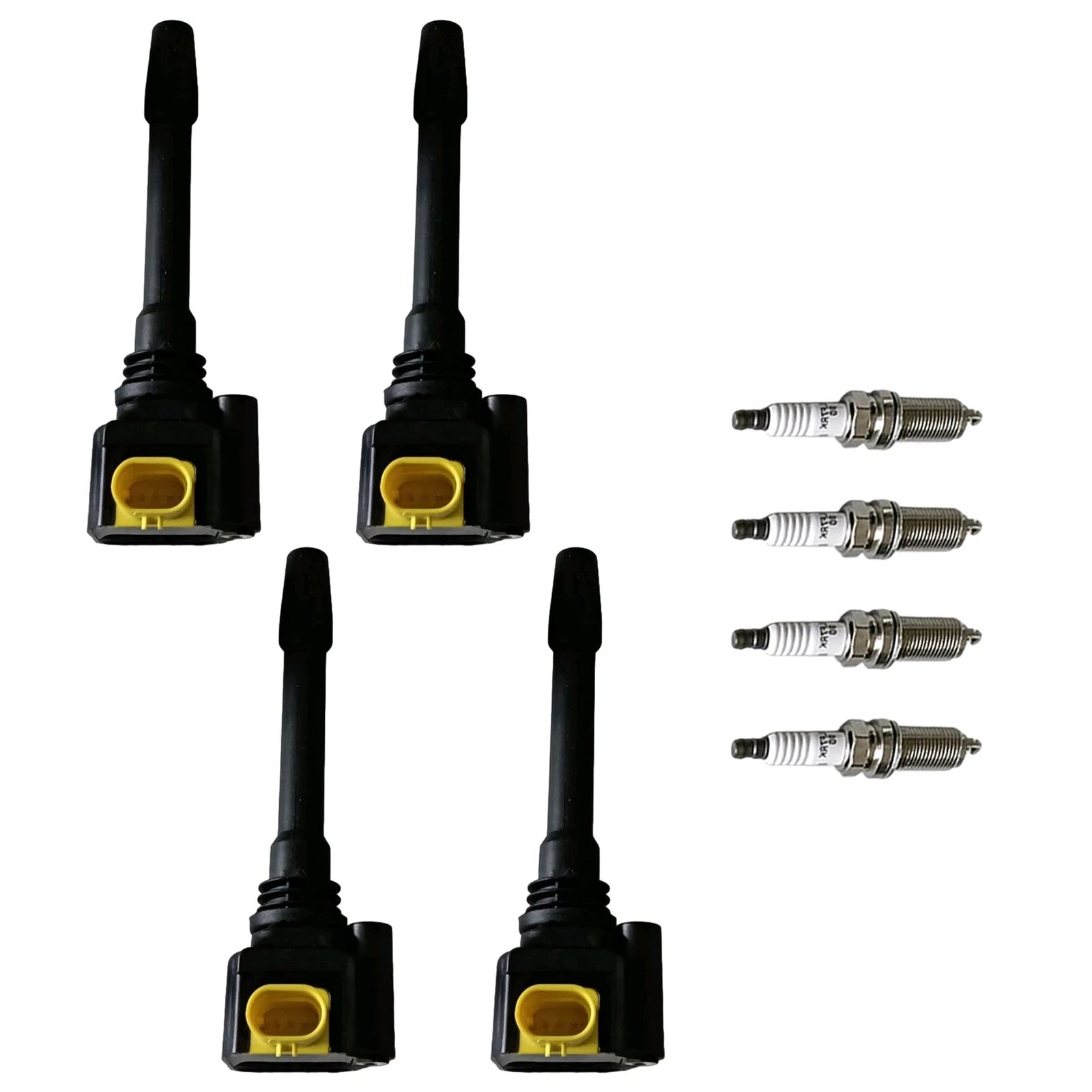 Set of 4 Ignition Coils & Spark Plugs for Fiat 124 Spider (2017–2020)