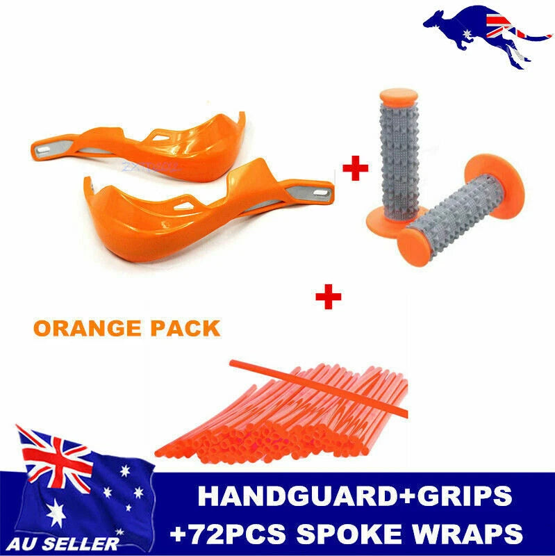 Set of 4 Orange Handguard Spoke Covers for KTM 50/65/85/125/150/250 SX