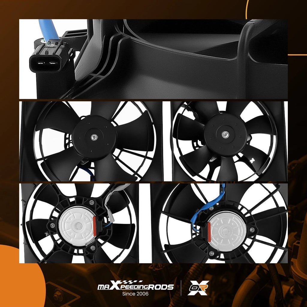 2X A/C Condenser Radiator Cooling Fan for Honda Civic (2013–2015) Acura (2013–2017)