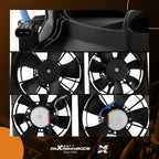 2X A/C Condenser Radiator Cooling Fan for Honda Civic (2013–2015) Acura (2013–2017)
