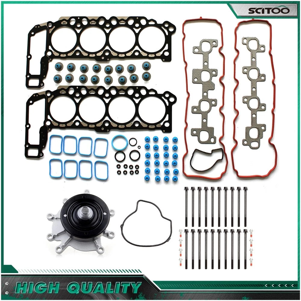 Head Gasket Set & Bolts Kit with Water Pump for Dodge Dakota (2007)