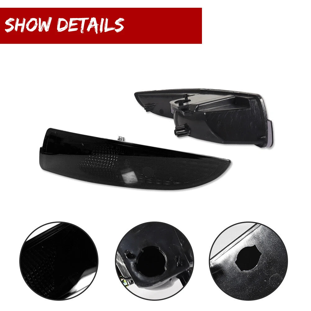 2X Smoked Side Marker Lights for Chevrolet Camaro (1993–2002)
