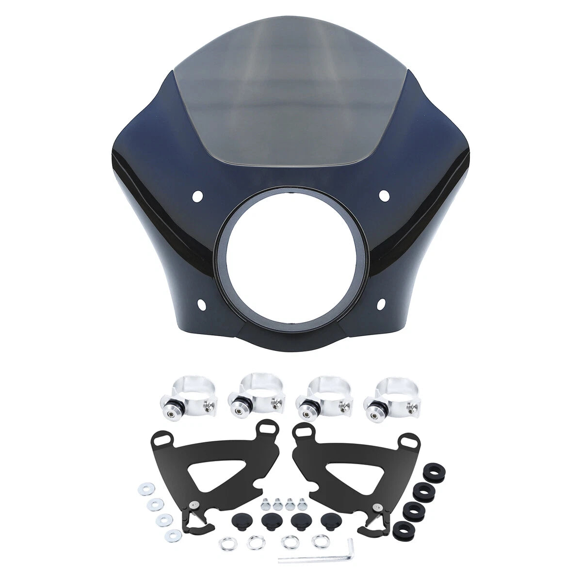 Front Headlight Fairing for Harley Low Rider, Super Glide (49mm Trigger Mount)