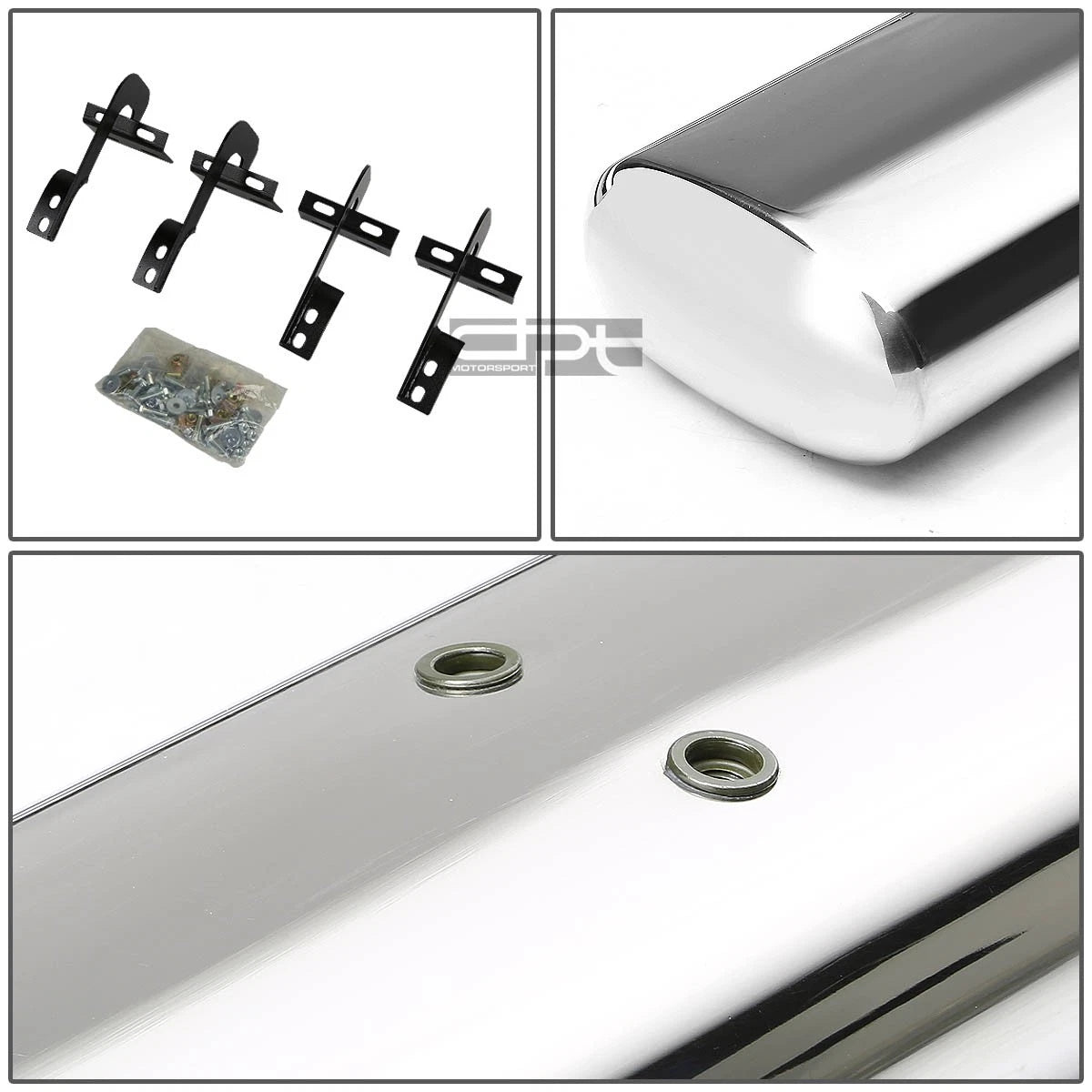 5" Chrome Oval Side Step Nerf Bar Running Board for Ford F150 Supercrew (2004–2008)