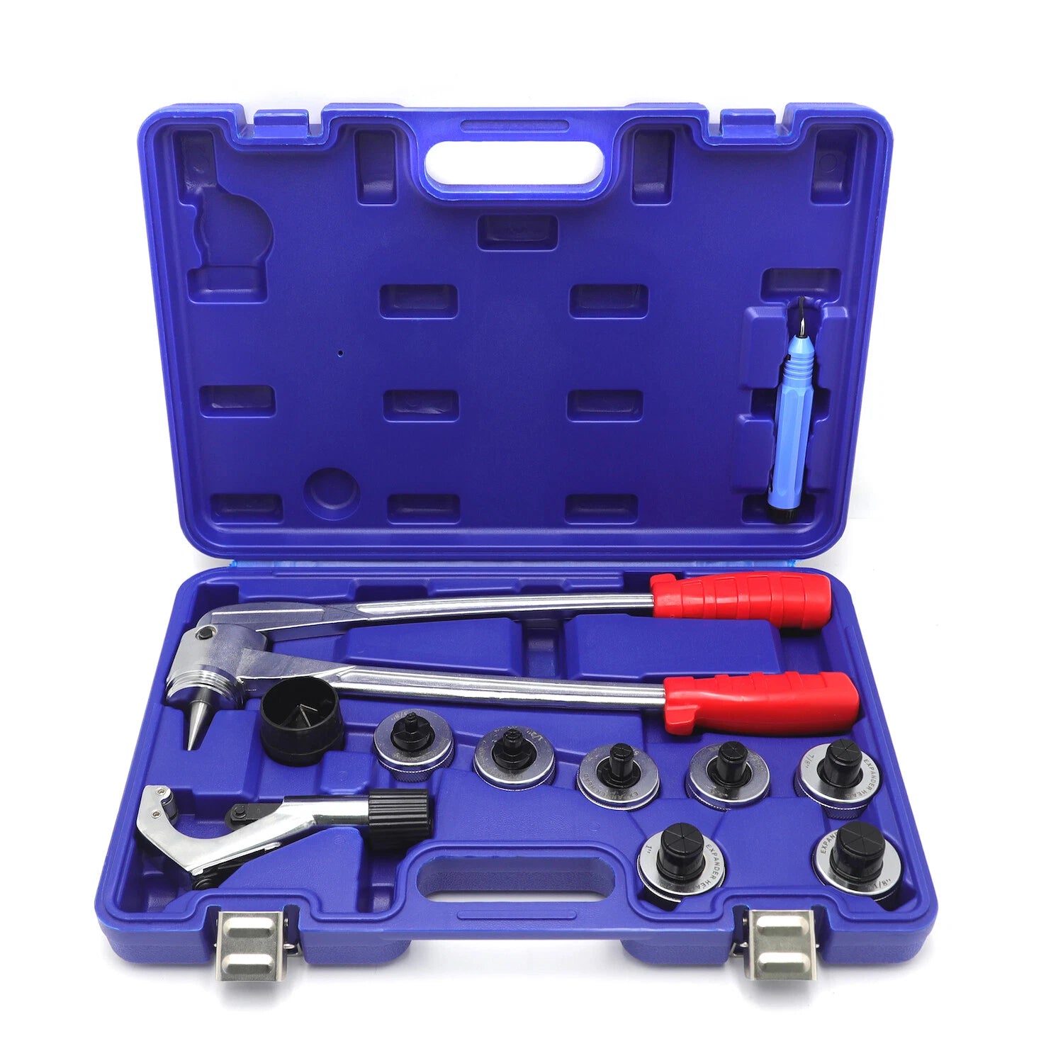 2X Plumbing Pipe Expander Tool Set with 7 Lever HVAC Copper Heads