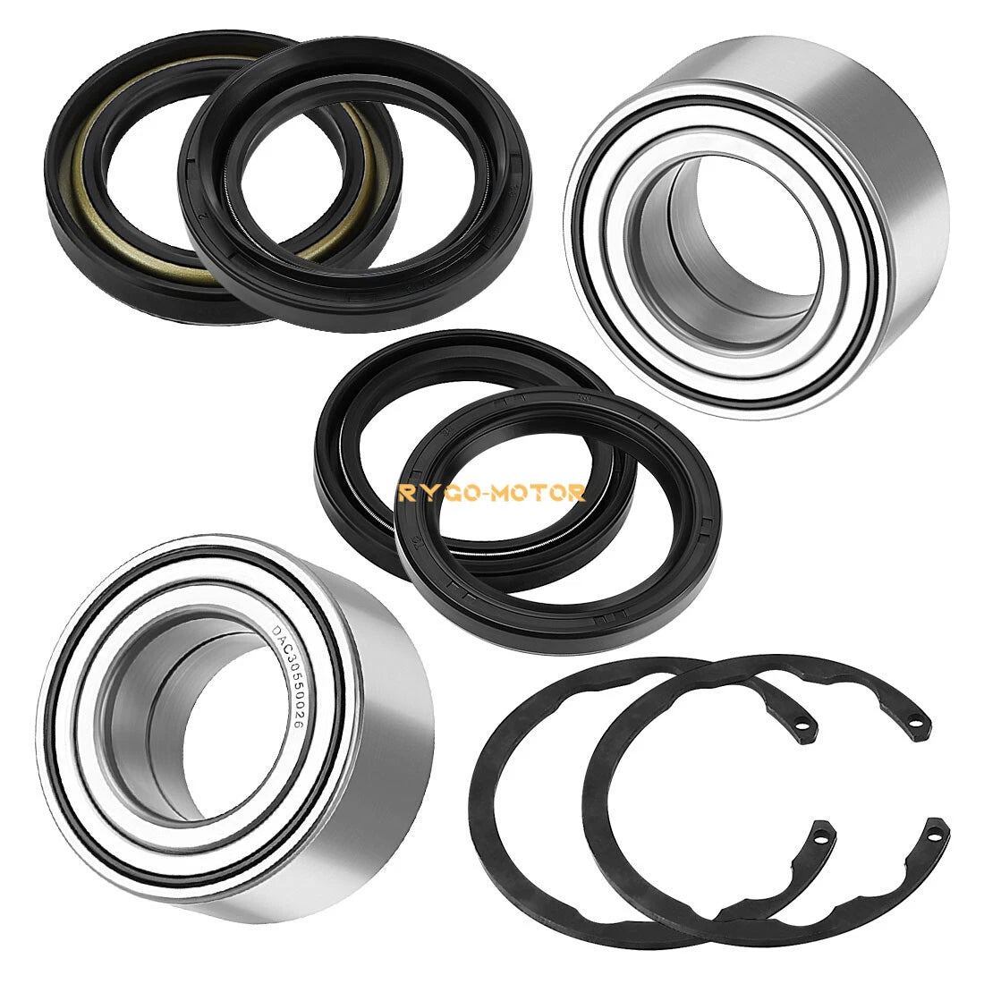2X Front Wheel Bearing Kit for Kawasaki Bayou 300 400 Prairie 300 400