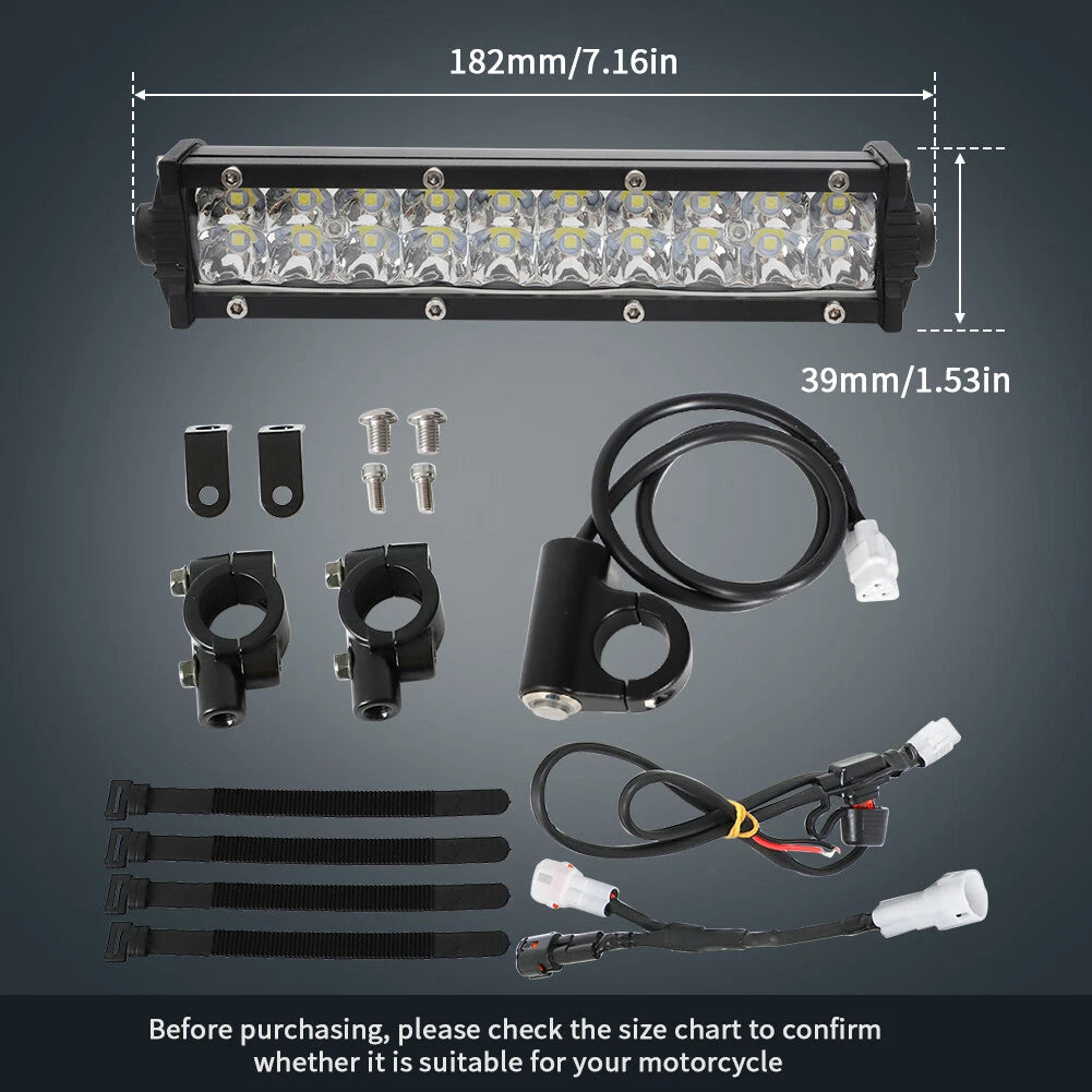 LED Headlight Light Bar Kit for Honda CRF110 CRF250 CRF230 (2013–2021)