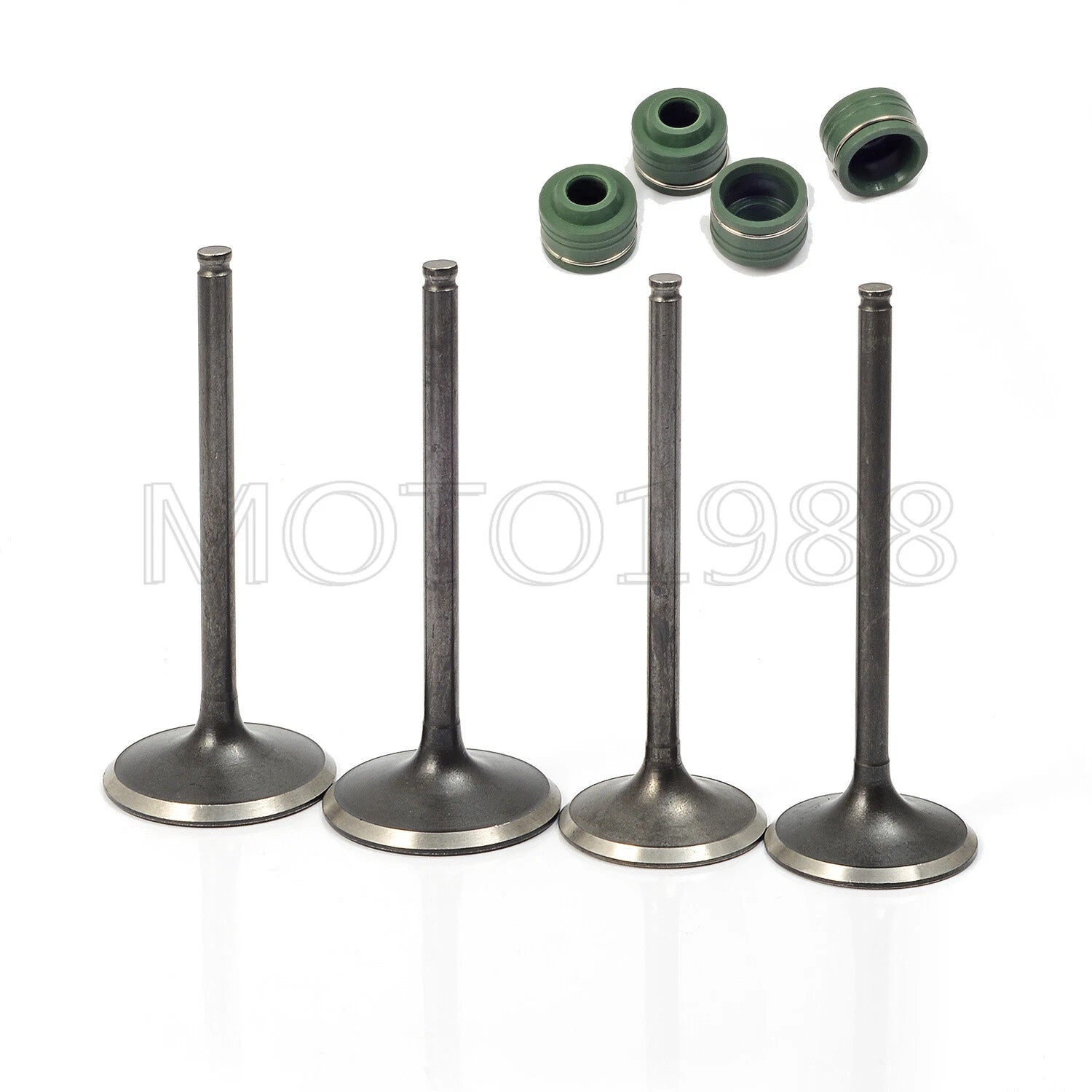 Set of 8 Intake Exhaust Valves & Seals for Honda CRF450R (2002–2006)