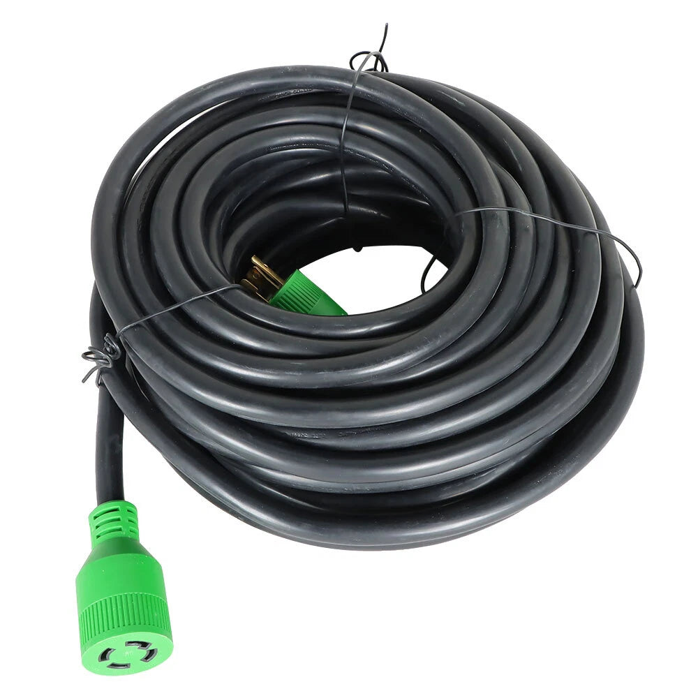 30 Amp Generator Extension Cord for NEMA L14-30P to L14-30R (40/50/75/100FT)