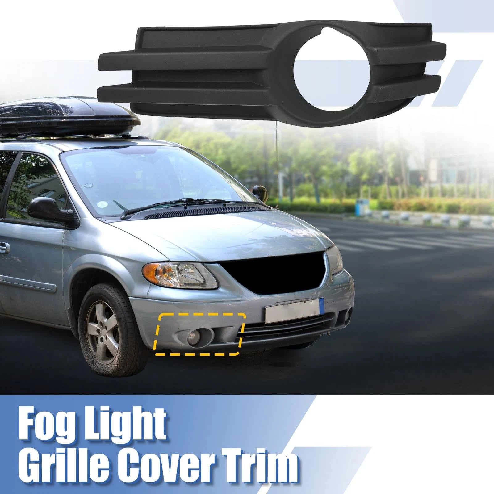 Front Left Fog Light Grille Cover for Dodge Grand Caravan (2008–2010) 5113233AA