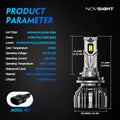 2X H11 LED Headlight Bulbs for NOVSIGHT (140W 30000LM 6500K)