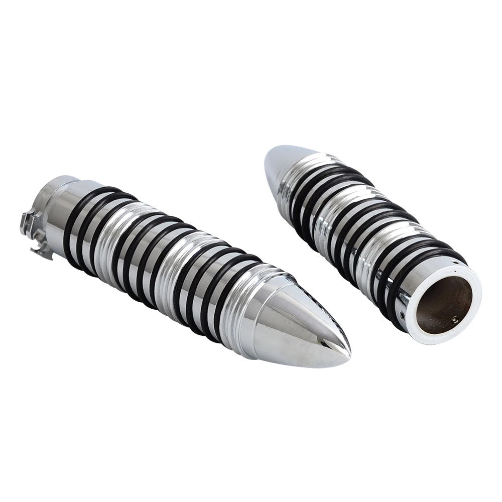 1" Spike Throttle Hand Grips for Harley Bobber Chopper Cruiser