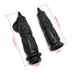 Black Flame Spike Handle Bar Grip 22mm for Honda Suzuki Kawasaki (Y)