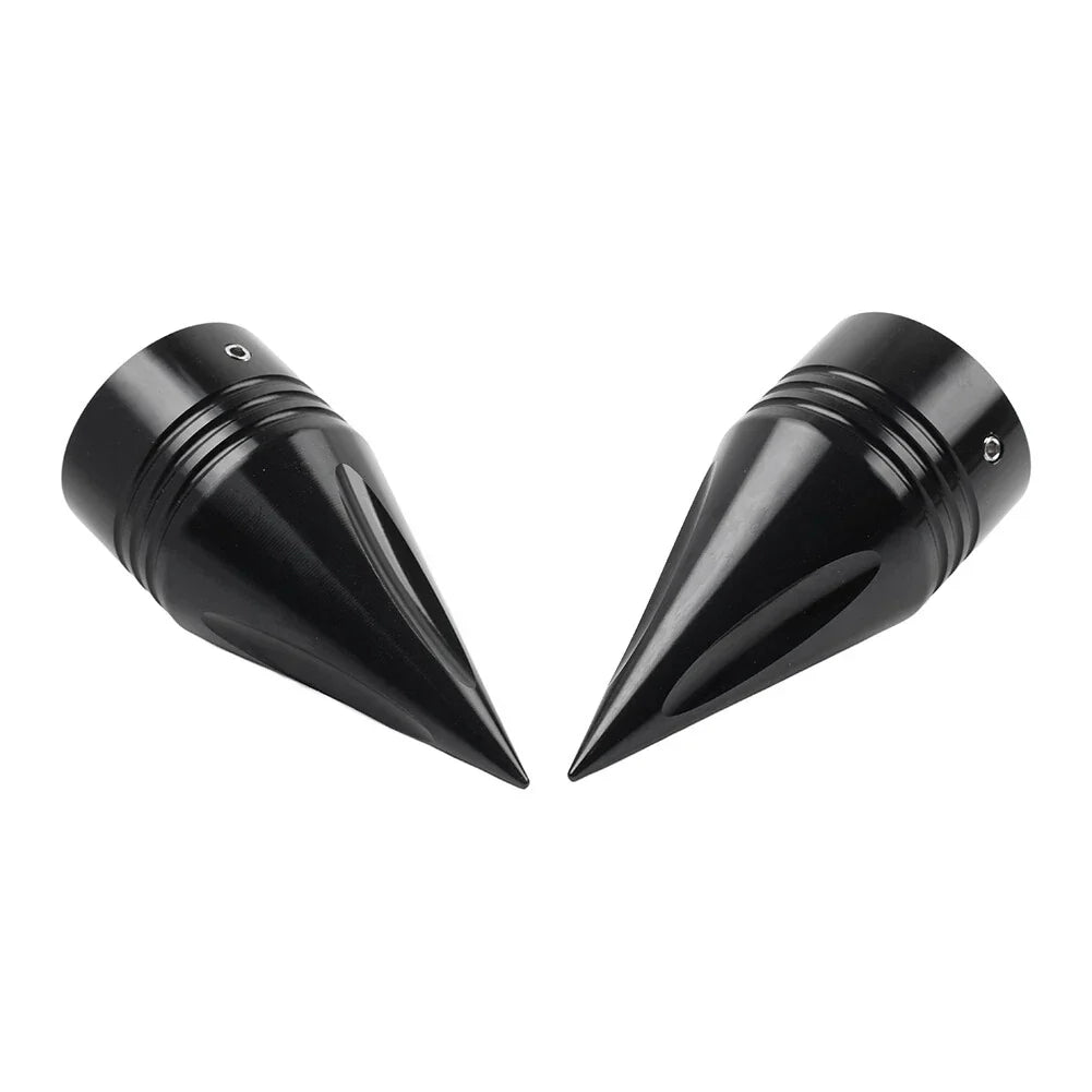 Black Front Axle Cap Nut Cover for Harley Touring Road Street Glide Dyna