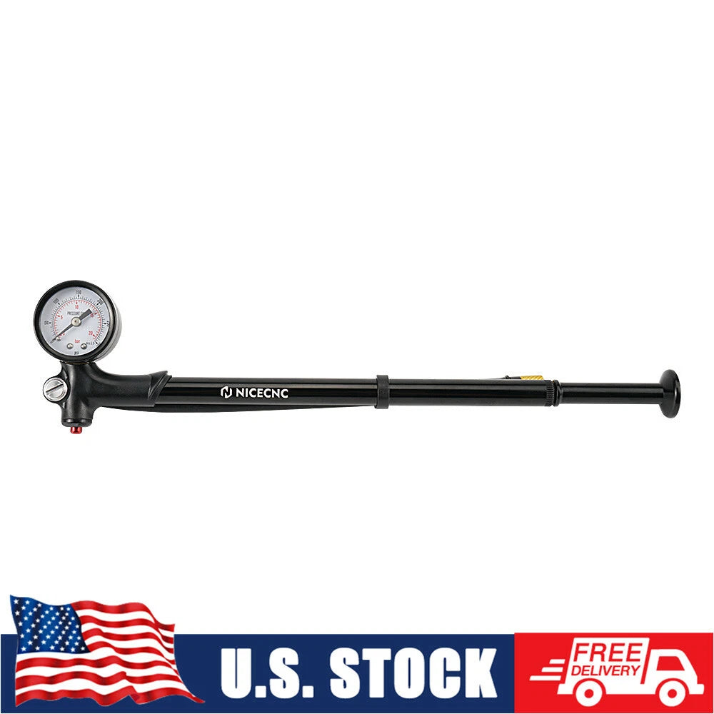 Suspension Air Fork Shock Pump for Harley Kawasaki Honda Suzuki Yamaha (300 psi)