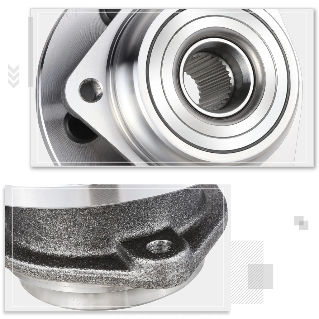 Front Wheel Hub Bearing Assembly Kit for Jeep Cherokee/Comanche/Wrangler (1989–1999)