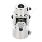 Chrome Universal Steering Shaft U Joint Coupler for Various Models