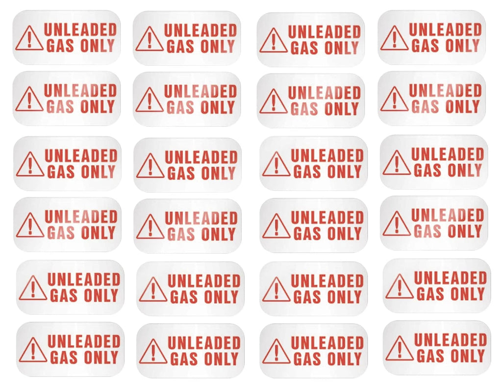 Unleaded Fuel Only Sticker for Universal Use (Weather Proof)