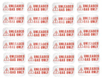 Unleaded Fuel Only Sticker for Universal Use (Weather Proof)