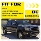 Set of 2 Black Bumper End Caps for Toyota Tacoma (2012–2015)