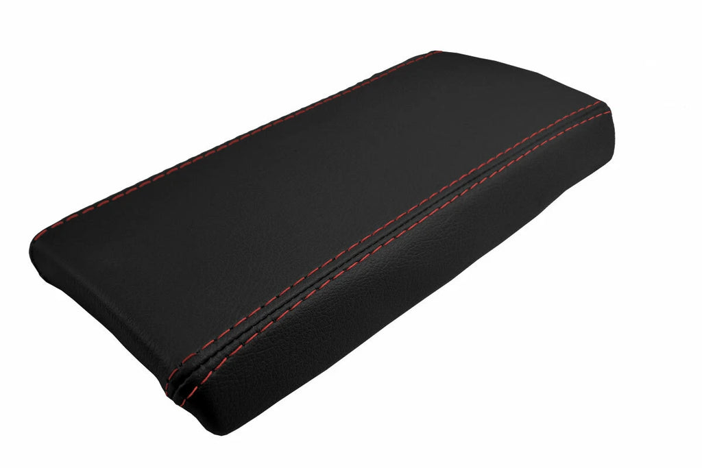 Console Lid Pull Over Cover Leather for Mazda Miata MX5 (1990–1997) Red Stitch