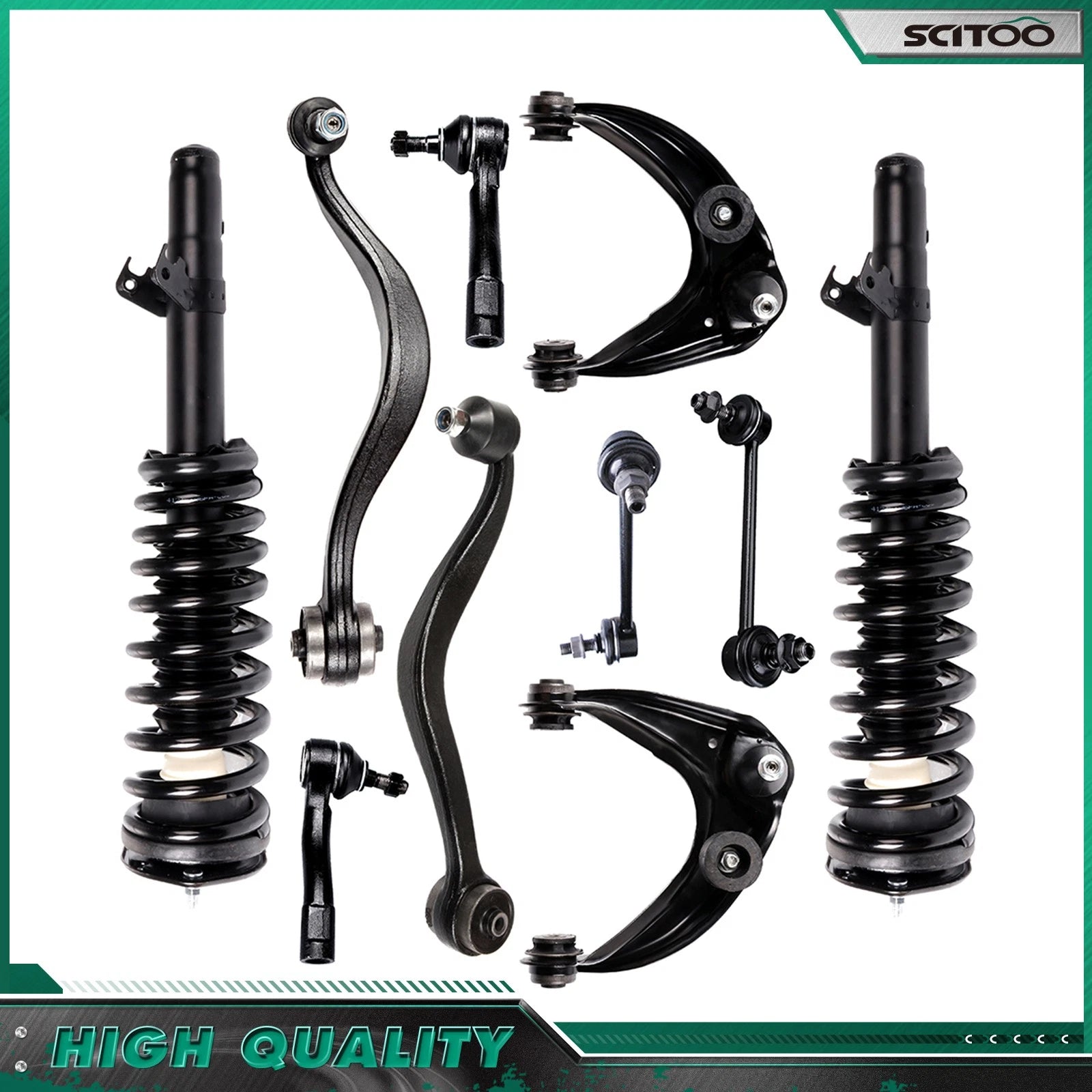 Front Strut Coil Spring & Control Arm Kit for Mazda 6 (2003–2008)
