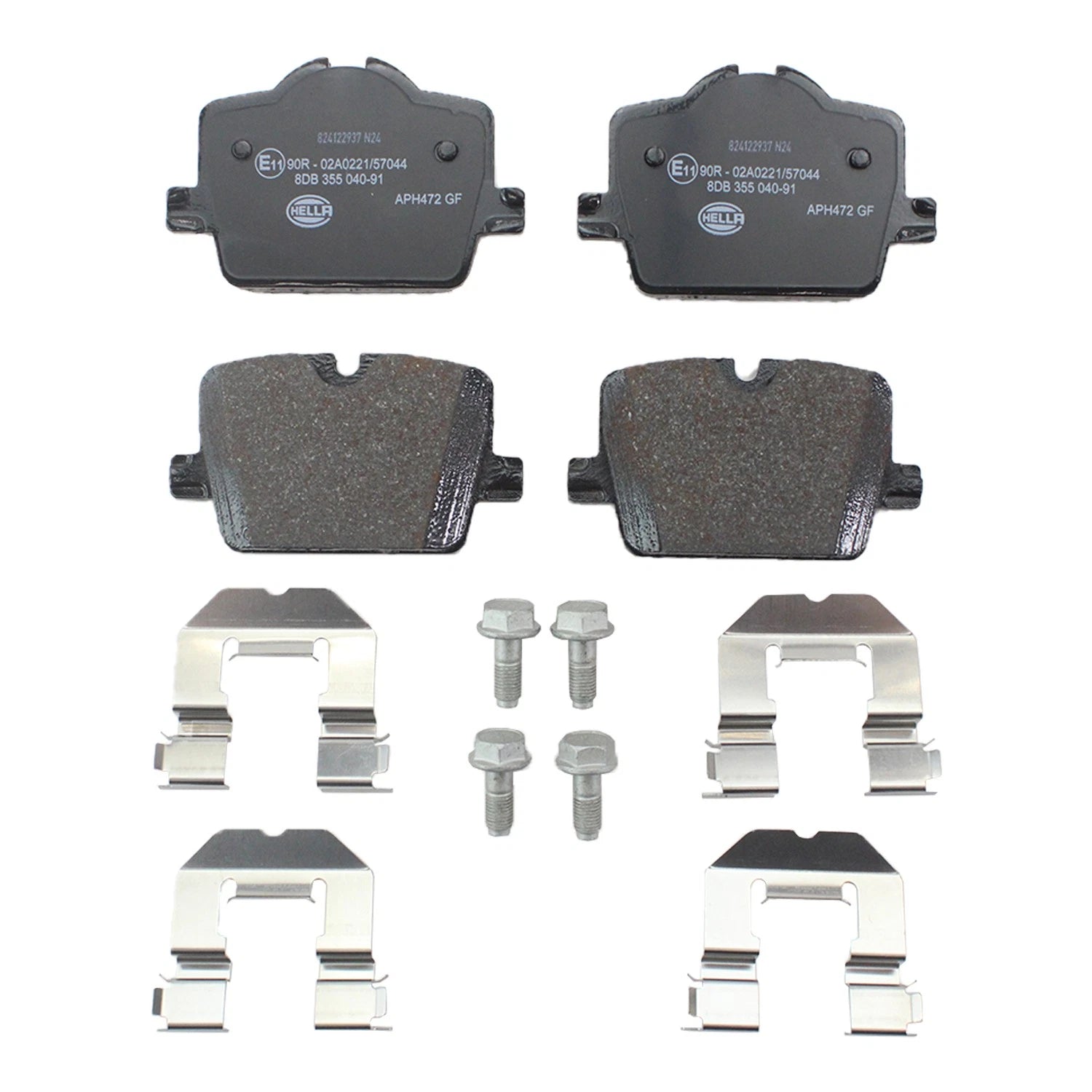 Set of 4 Hella Pagid Rear Disc Brake Pads for BMW G42 G20 G22 G29 Z4, Toyota MkV A90