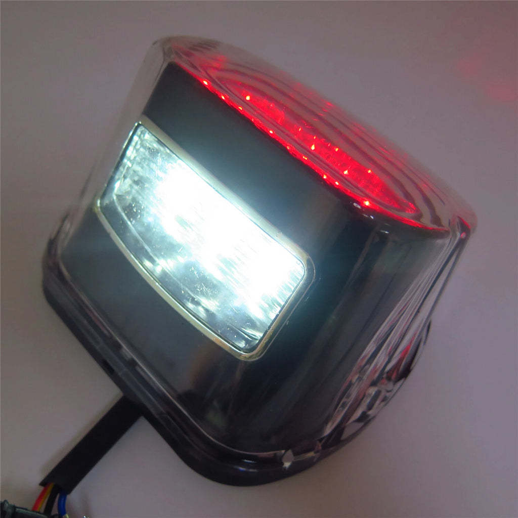 Tail Brake Lights for Harley Dyna Sportster XL1200 XL883 (Clear Lens)