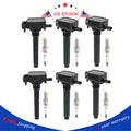 Set of 6 Ignition Coils & Iridium Spark Plugs for Chrysler Jeep Dodge Ram (2011–2021)