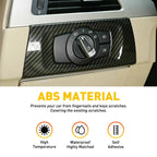 Carbon Fiber Headlight Switch Trim for BMW 3 Series (2005–2012)