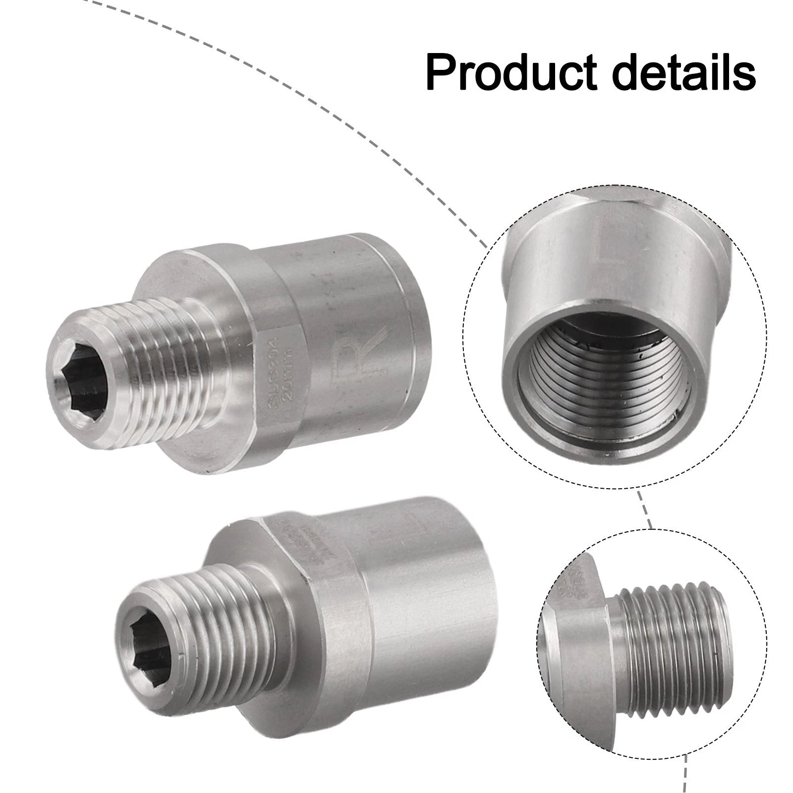 Set of 2 Stainless Steel Bicycle Pedal Adapters with Increased Distance Feature