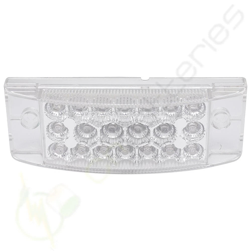 5x 6" Clear Lens Amber LED Side Marker Turn Signal for Truck Trailer