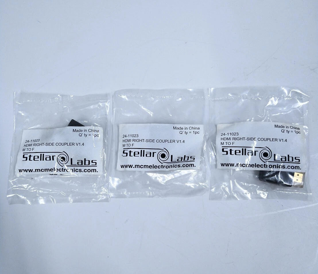 3X HDMI Right Side Coupler V 1.4 M To F for Stellar Labs 24-11023