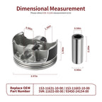 102mm STD Piston w/ Ring Kit for Yamaha Raptor 700 2006–2014 (YFM700, YFM700R)