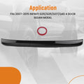 Trunk Lip Spoiler for Infiniti G35 G37 G25 Q40 (2007–2015) ABS Sport Style