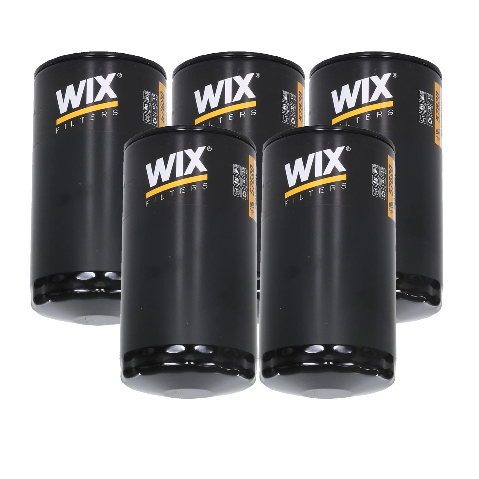 Set of 5 Engine Oil Filters for Dodge Ram Sterling Truck L6 TDI