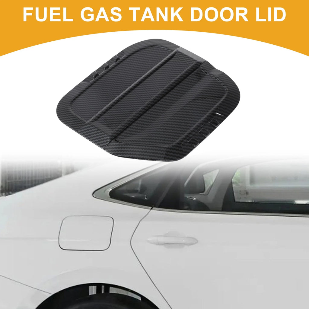 Fuel Tank Door Cap for Ford Bronco (2023–2025) Adhesive Carbon Fiber Black ABS