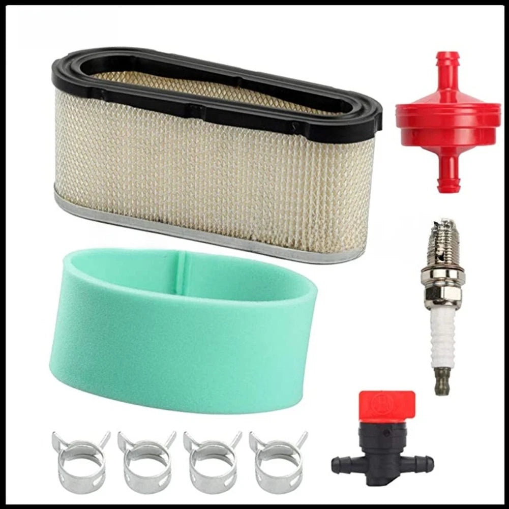 Air Filter Kit with Fuel Filter and Clamps for Compatible Models (496894S, 493909S, 272403S)