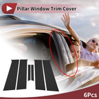 Door Pillar Window Trim for Chevrolet Aveo Hatchback (2004–2011) Black