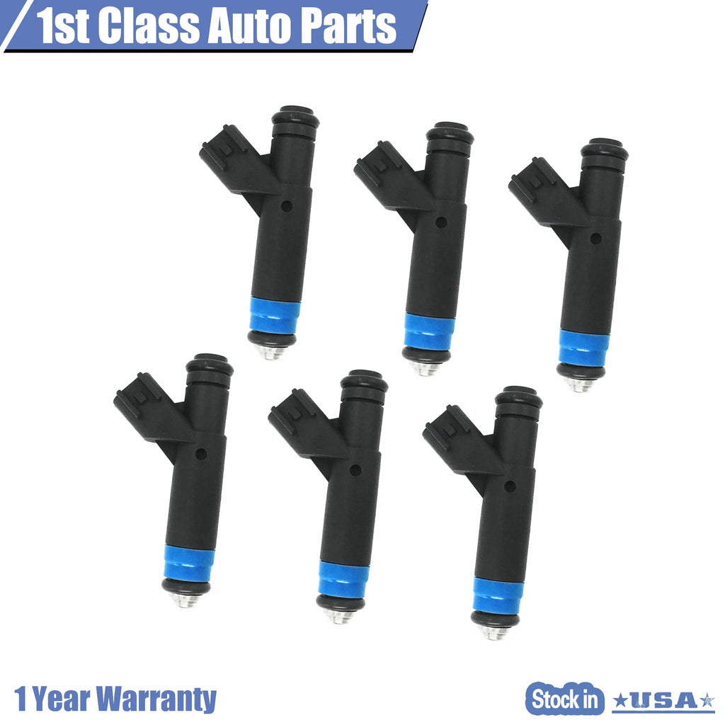 Set of 6 Fuel Injectors for Chrysler Grand Caravan (2008–2020)