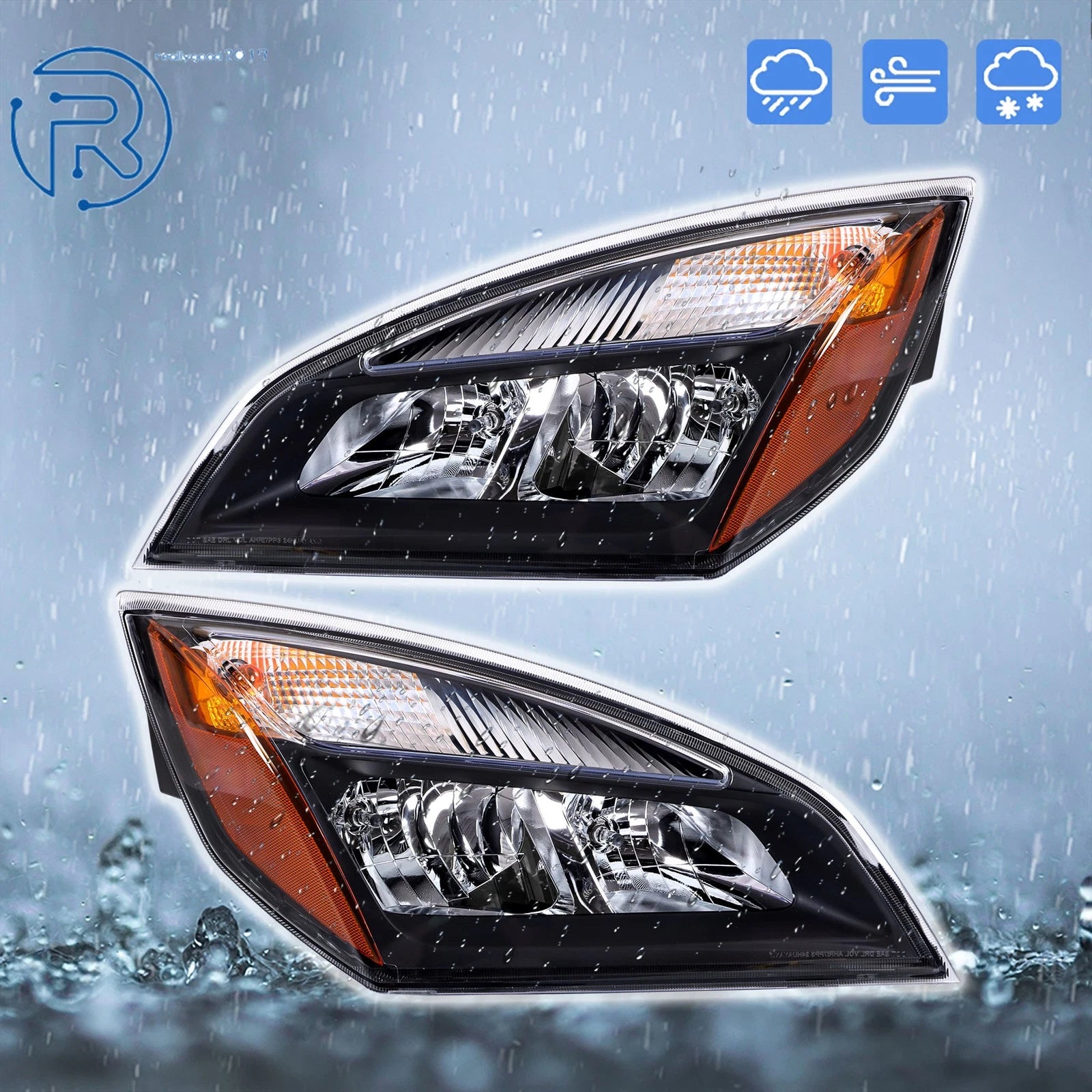 Set of 2 Halogen Headlight Bulbs for Freightliner Cascadia