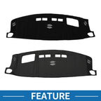Dashboard Cover Mat for Chevrolet Suburban, Chevy Tahoe (2021–2023) Black