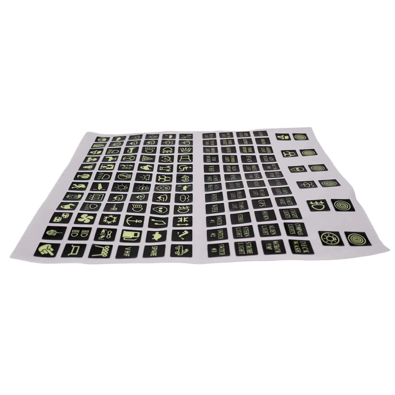 120Pcs Rocker Switch Label Decal for Cars, Marine, Boats, Trucks