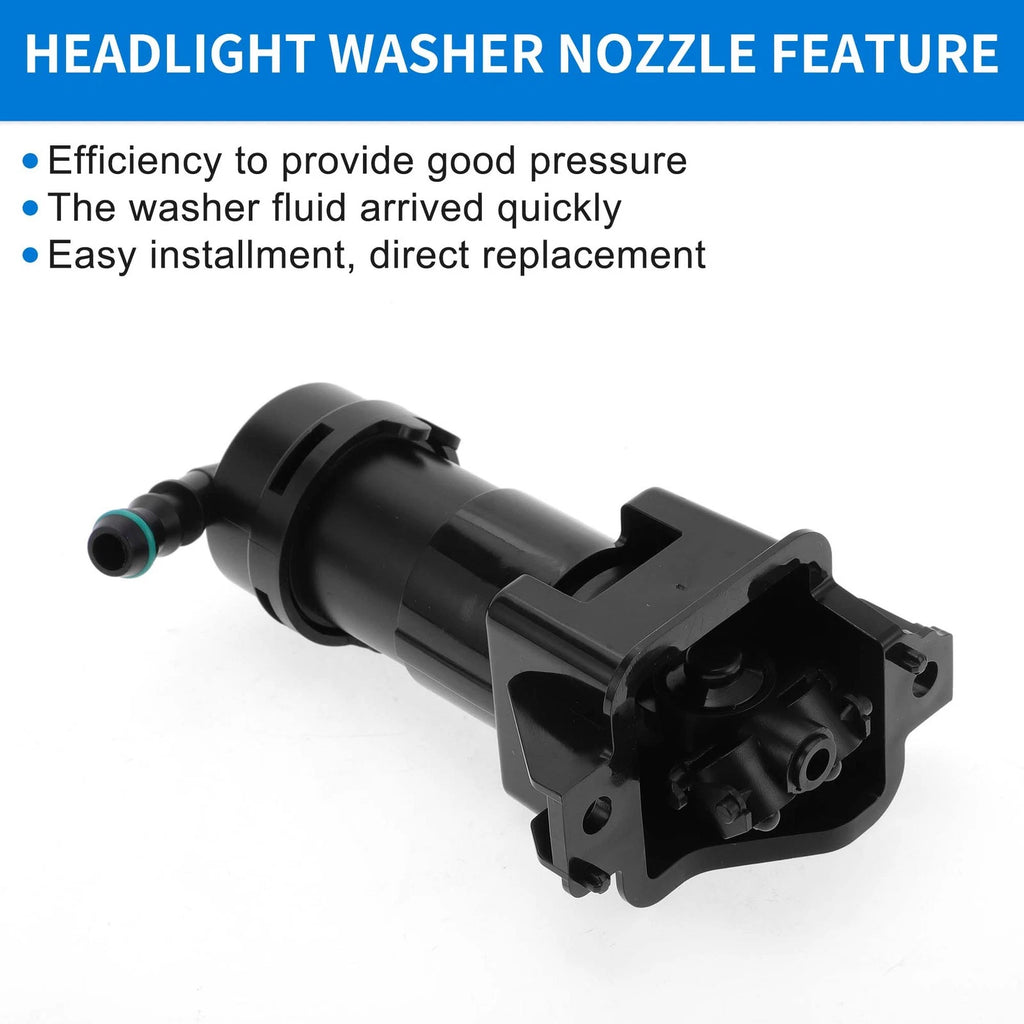 Front Driver Side Headlight Washer Nozzle for Audi A6 S6 RS6 (2005–2011) No. 4F0955101B