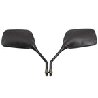 Black 10mm Universal Motorcycle Rearview Side Mirrors for Honda Suzuki