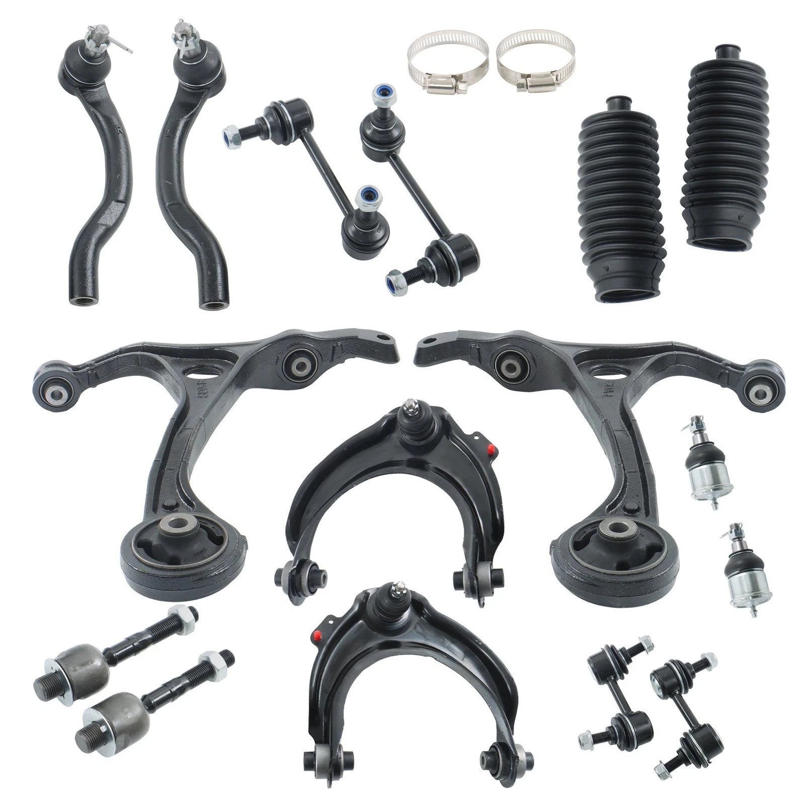 Set of 16 Front Lower Control Arm Ball Joints Tie Rods for Acura TL (2004–2006)