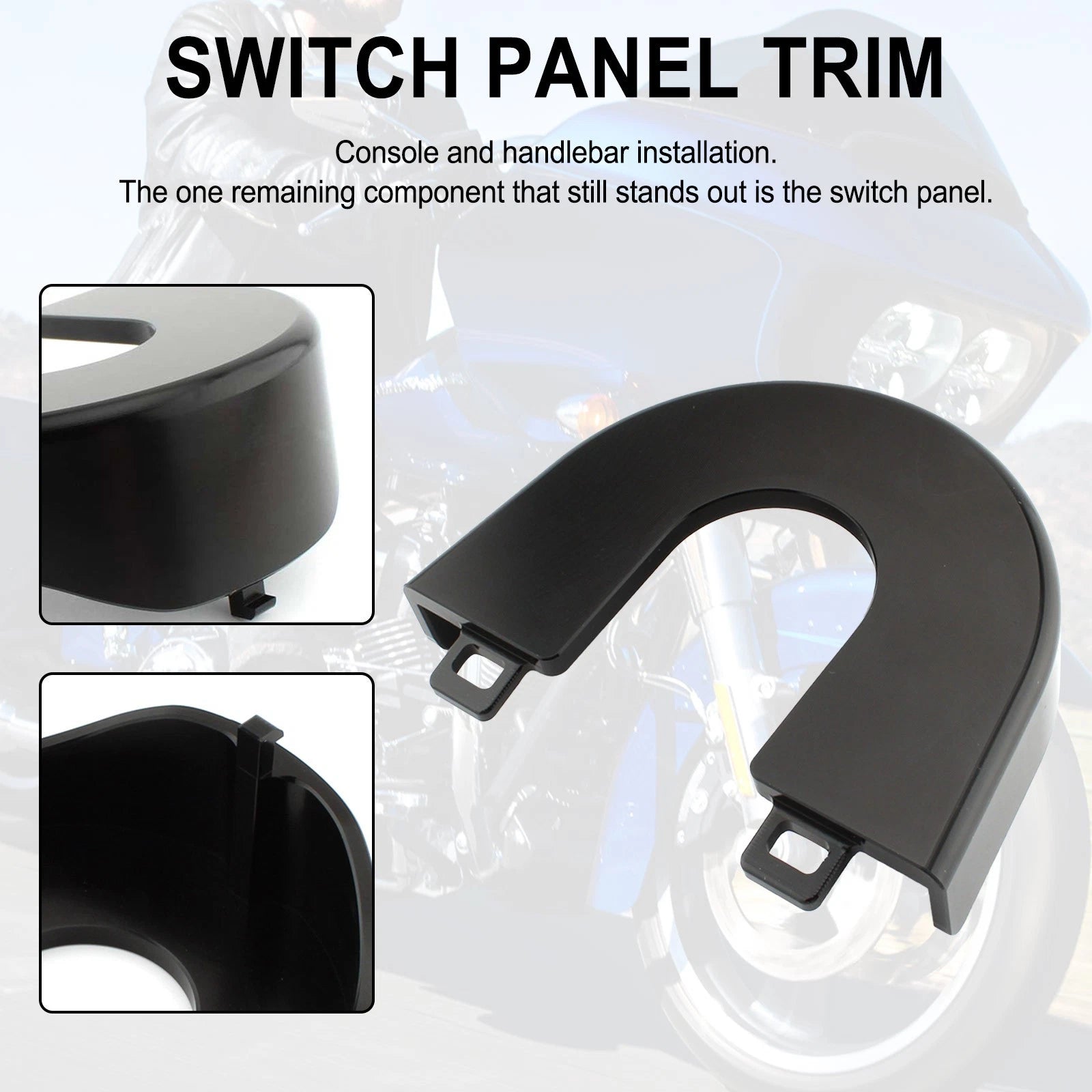 Aluminum Ignition Switch Panel Trim for Harley Touring Road Glide Special (2015–2022)