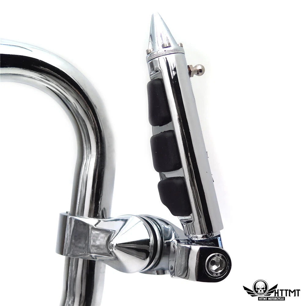 Chrome 2.5" Short Foot Peg Kit for Yamaha V-STAR XVS1300 (2007–2017)